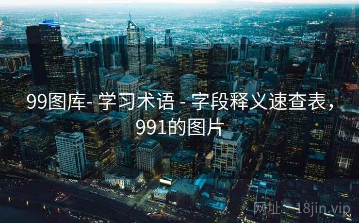99图库- 学习术语 - 字段释义速查表，991的图片